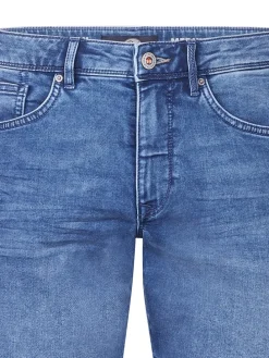 Spijkerbermuda blauw