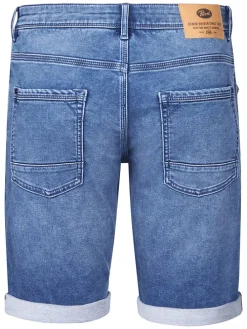 Spijkerbermuda blauw