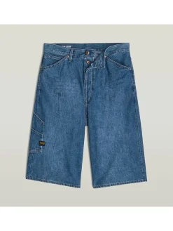 Spijkerbermuda blauw