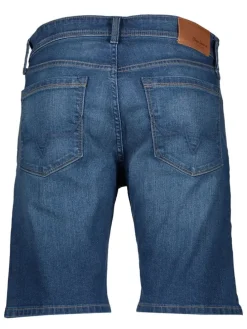 Spijkerbermuda "Hatch" blauw