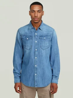 Spijkerblouse blauw
