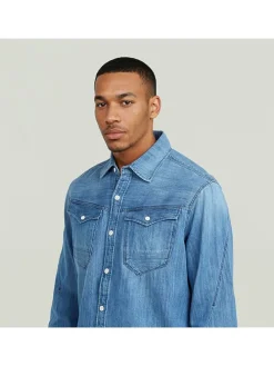 Spijkerblouse blauw