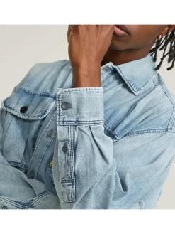 Spijkerblouse - comfort fit - lichtblauw