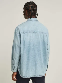 Spijkerblouse - comfort fit - lichtblauw