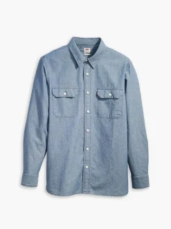 Spijkerblouse lichtblauw