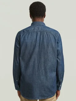 Spijkerblouse - regular fit - blauw