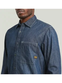 Spijkerblouse - regular fit - blauw