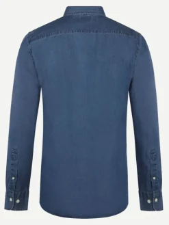 Spijkerblouse - regular fit - donkerblauw