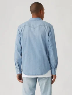 Spijkerblouse - regular fit - lichtblauw