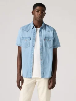 Spijkerblouse - regular fit - lichtblauw