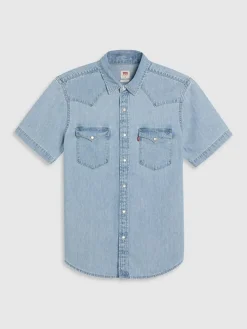 Spijkerblouse - regular fit - lichtblauw