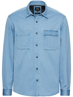 Spijkerblouse - regular fit - lichtblauw
