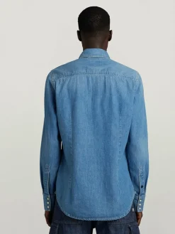 Spijkerblouse - slim fit - lichtblauw