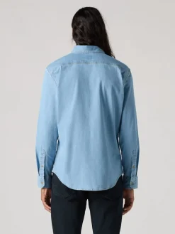 Spijkerblouse - slim fit - lichtblauw