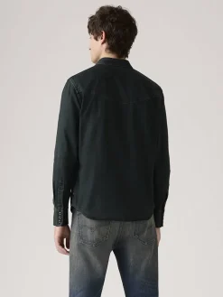 Spijkerblouse zwart