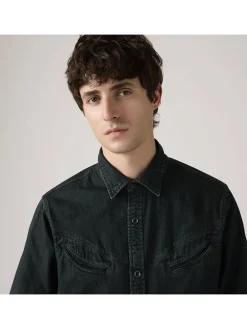 Spijkerblouse zwart