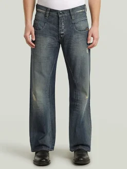 Spijkerbroek - comfort fit - donkerblauw