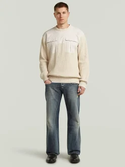 Spijkerbroek - comfort fit - donkerblauw