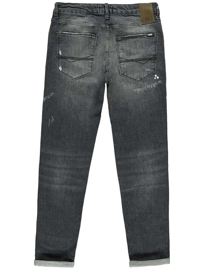 Spijkerbroek "Hurricane" - slim fit - donkergrijs