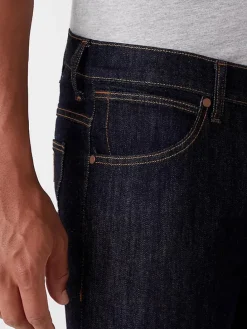 Spijkerbroek "Larse" - tapered fit - donkerblauw