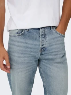 Spijkerbroek "Onsedge" - straight fit - lichtblauw