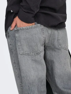 Spijkerbroek "Onsedge" - straight fit - grijs