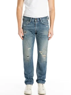 Spijkerbroek - regular fit - blauw