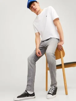 Spijkerbroek - skinny fit - grijs