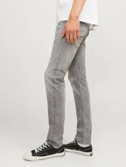 Spijkerbroek - skinny fit - grijs