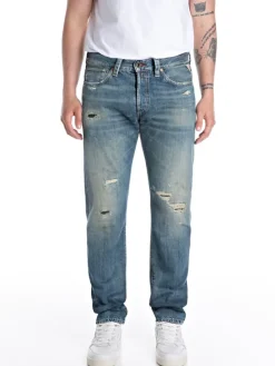 Spijkerbroek - slim fit - blauw
