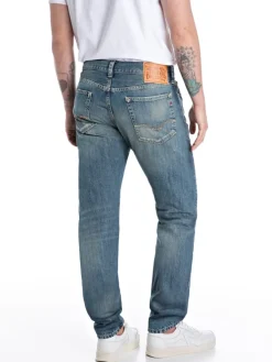 Spijkerbroek - slim fit - blauw