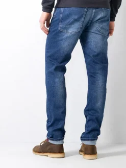 Spijkerbroek - slim fit - donkerblauw
