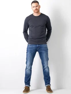 Spijkerbroek - slim fit - donkerblauw