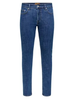 Spijkerbroek - slim fit - donkerblauw
