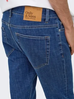 Spijkerbroek - slim fit - donkerblauw
