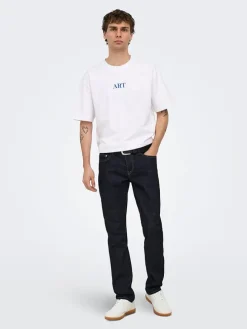 Spijkerbroek - slim fit - donkerblauw