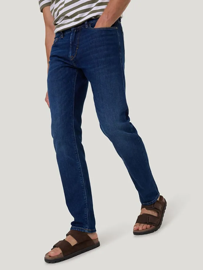 Spijkerbroek - slim fit - donkerblauw