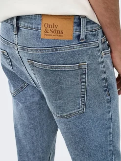 Spijkerbroek - slim fit - grijs
