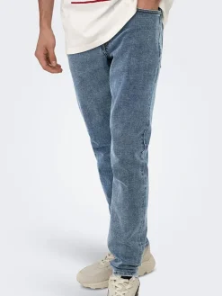 Spijkerbroek - slim fit - grijs