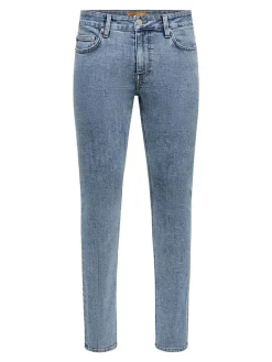 Spijkerbroek - slim fit - grijs