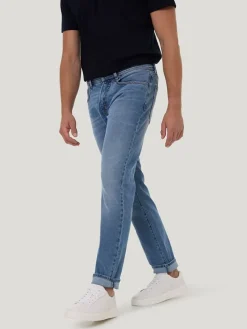 Spijkerbroek - slim fit - lichtblauw