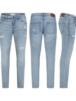 Spijkerbroek - slim fit - lichtblauw