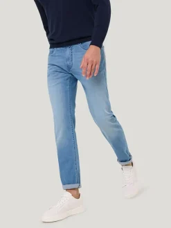 Spijkerbroek - slim fit - lichtblauw