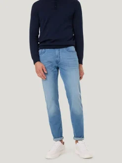 Spijkerbroek - slim fit - lichtblauw