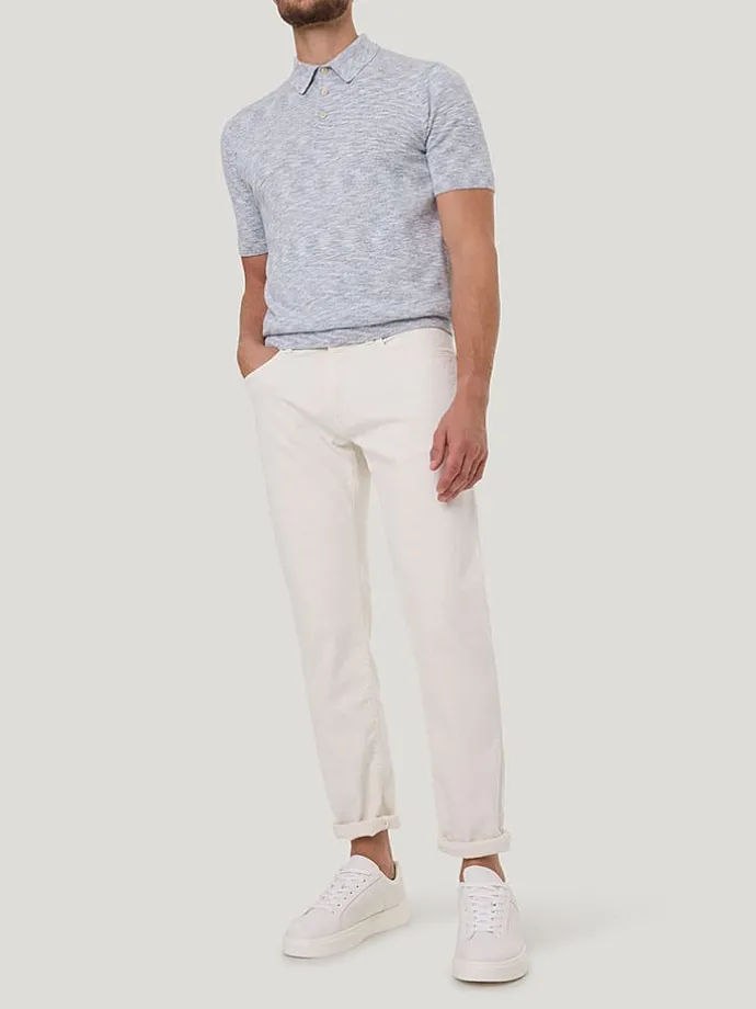 Spijkerbroek - slim fit - wit