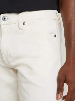 Spijkerbroek - slim fit - wit