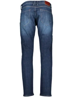Spijkerbroek "Spike" - tapered fit - donkerblauw