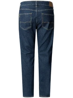 Spijkerbroek "Stanley" - tapered fit - donkerblauw