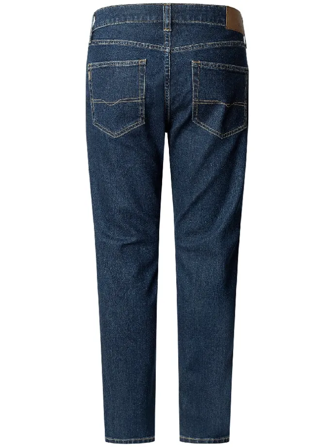 Spijkerbroek "Stanley" - tapered fit - donkerblauw