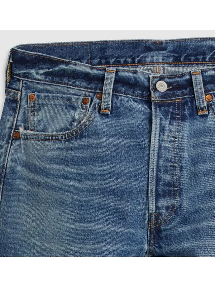 Spijkerbroek "501" - straight fit - blauw